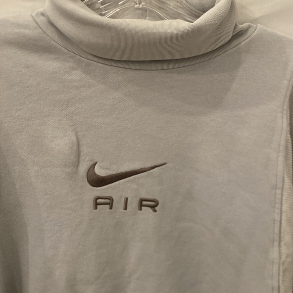 Nike Air corduroy fleece sweatshirt in pure platinum XL - Picture 7 of 10
